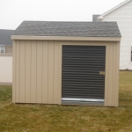 10x12 Gable 7' sides with roll up door